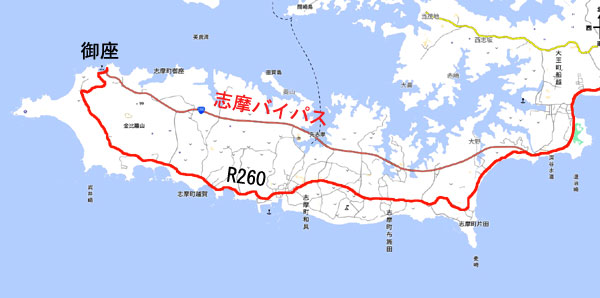 国道260号線志摩半島