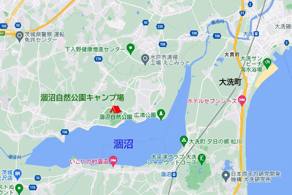 涸沼自然公園キャンプ場