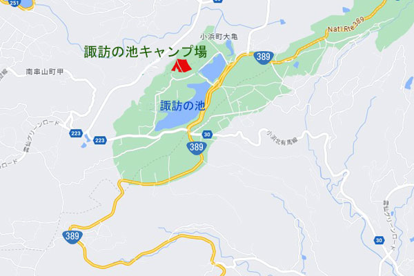 諏訪の池キャンプ場