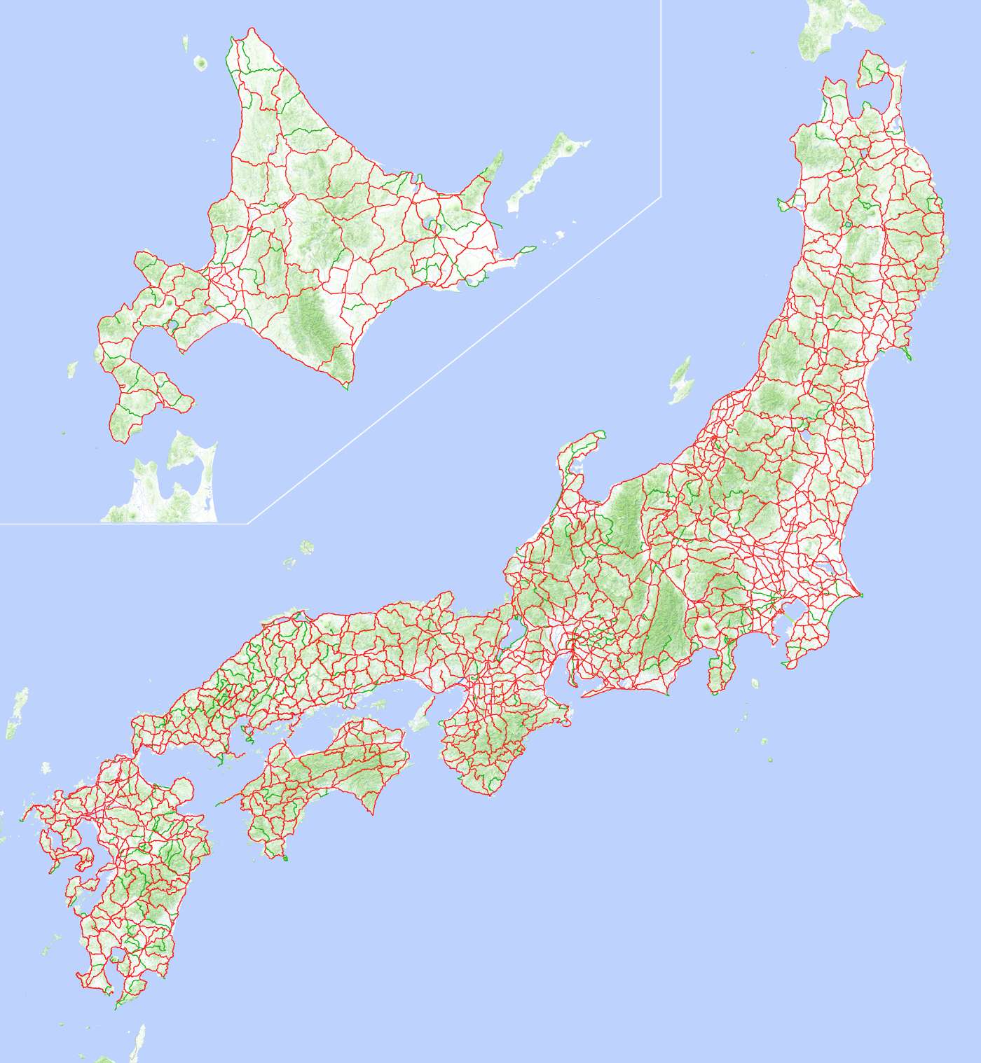 走行軌跡拡大地図